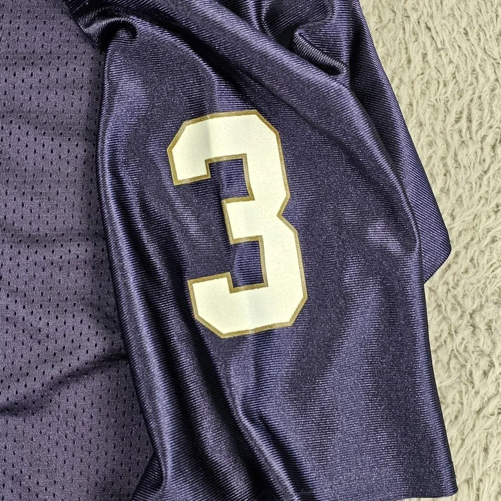 Notre‎ Dame Fighting Irish Jersey Mens Medium Purple NCAA Football Adidas #3